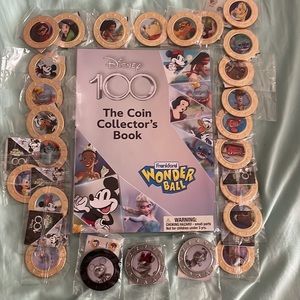 Complete set of Frankford Disney 100 coins including display book